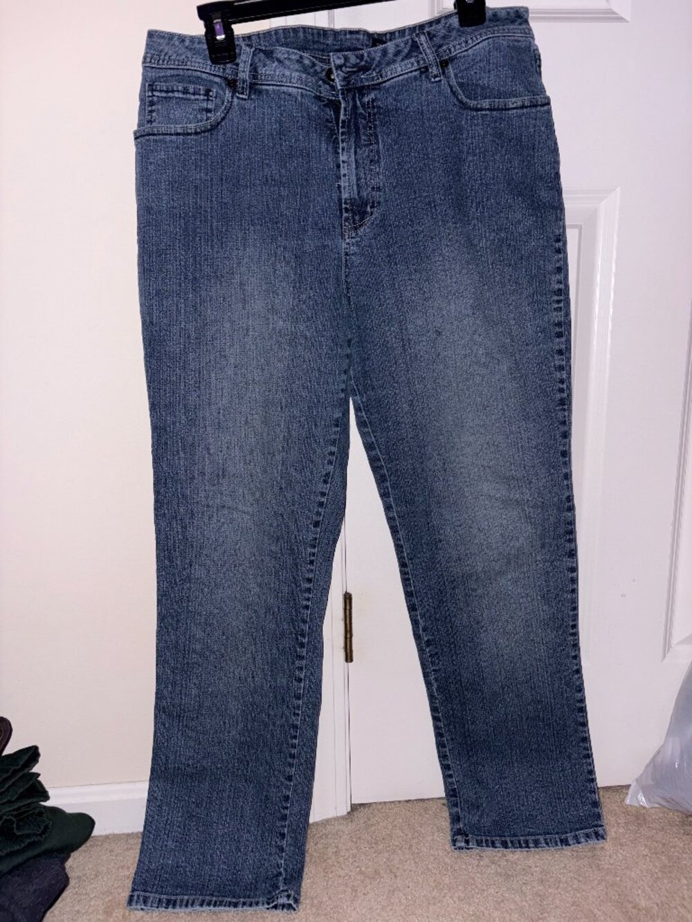 V.S.P. Jeans denim pants, medium blue wash, women's size 10.